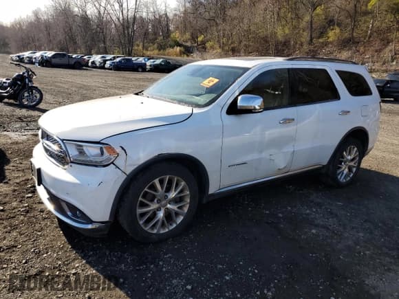 ✅ 2014 Dodge Durango Citadel • VIN: 1C4RDJEGXEC473790 • Lot: 93507835. Listed on Copart with 282,726 mi. Free auction sales archive from the USA and detailed vehicle history report at DreamBid. Image 1.