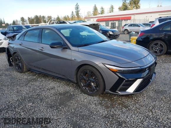 ✅ 2024 Hyundai Elantra N Line • VIN: KMHLR4DF7RU767595 • Лот: 43540090. Опубликован ранее на IAAI с пробегом 7 338 миль. Бесплатный доступ к архиву аукционных продаж из США и подробный отчёт об истории автомобиля на DreamBid. Изображение 1.