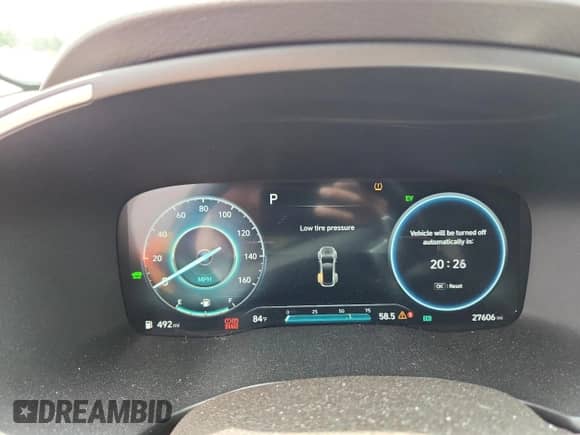 2023 Hyundai Santa Fe Limited с VIN KM8S7DA23PU065595, выставлен на аукционе Copart как лот 67422805 с пробегом 27 606 миль миль и Списание • Salvage title. История ставок и продаж доступна на DreamBid. Изображение 9.