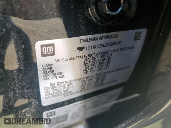 ✅ 2025 GMC Sierra 1500 Elevation • VIN: 1GTRUJEK2SZ260586 • Лот: 68727005. Опубликован ранее на Copart с пробегом 6 736 миль. Бесплатный доступ к архиву аукционных продаж из США и подробный отчёт об истории автомобиля на DreamBid. Изображение 12.