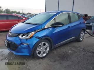 2020 Chevrolet Bolt EV LT with VIN 1G1FY6S05L4144250, listed as a Copart auction lot 64095635 with 45,106 mi miles and Salvage title. Bid and sale history available at DreamBid. Image 1.