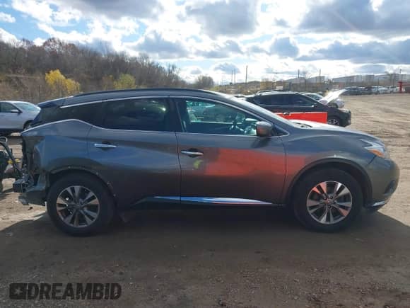 2016 Nissan Murano SV with VIN 5N1AZ2MH1GN103443, listed as a IAAI auction lot 40814477 with 97,016 mi miles and . Bid and sale history available at DreamBid. Image 14.