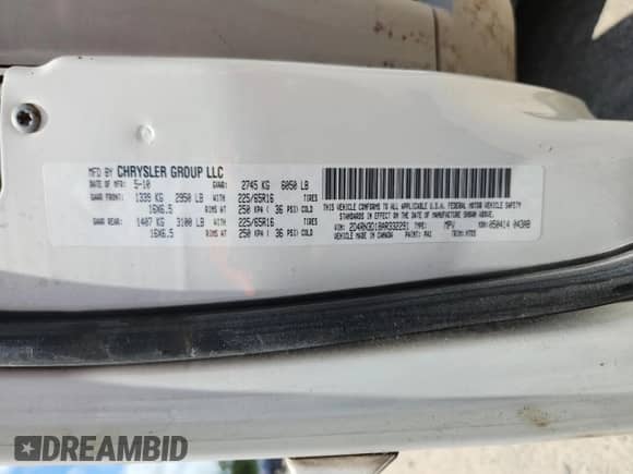 2010 Dodge Grand Caravan Hero with VIN 2D4RN3D18AR332291, listed as a Copart auction lot 63031195 with 169,744 mi miles and Salvage title. Bid and sale history available at DreamBid. Image 13.