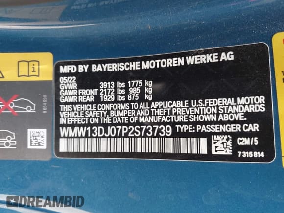 ✅ 2023 MINI Hardtop Cooper SE • VIN: WMW13DJ07P2S73739 • Lot: 42542088. Listed on IAAI with 16,344 mi. Free auction sales archive from the USA and detailed vehicle history report at DreamBid. Image 9.