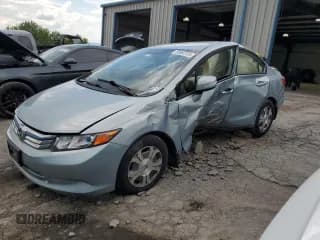 ✅ 2012 Honda Civic • VIN: JHMFB4F26CS010303 • Lot: 62883505. Wystawiony na Copart z przebiegiem 119 060 mil. Bezpłatny archiwum sprzedaży aukcyjnych z USA i szczegółowy raport historii pojazdu na DreamBid. Zdjęcie 1.