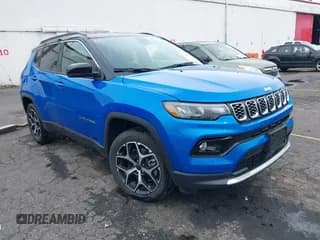 ✅ 2025 Jeep Compass Limited • VIN: 3C4NJDCN0ST605899 • Lot: 43741000. Wystawiony na IAAI z przebiegiem 2 544 mil. Bezpłatny archiwum sprzedaży aukcyjnych z USA i szczegółowy raport historii pojazdu na DreamBid. Zdjęcie 1.