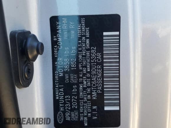 ✅ 2013 Hyundai Veloster Turbo • VIN: KMHTC6AE9DU153682 • Lot: 86510595. Wystawiony na Copart z przebiegiem 125 410 mil. Bezpłatny archiwum sprzedaży aukcyjnych z USA i szczegółowy raport historii pojazdu na DreamBid. Zdjęcie 13.