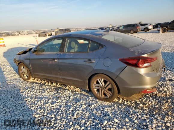 2019 Hyundai Elantra SEL with VIN KMHD84LF0KU736817, listed as a Copart auction lot 81884965 with 115,407 mi miles and Salvage title. Bid and sale history available at DreamBid. Image 2.