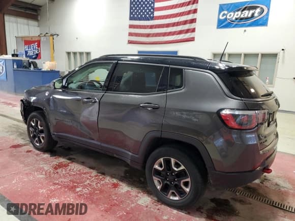 ✅ 2017 Jeep Compass Trailhawk • VIN: 3C4NJDDB0HT641363 • Lot: 90610445. Wystawiony na Copart z przebiegiem 110 141 mil. Bezpłatny archiwum sprzedaży aukcyjnych z USA i szczegółowy raport historii pojazdu na DreamBid. Zdjęcie 2.