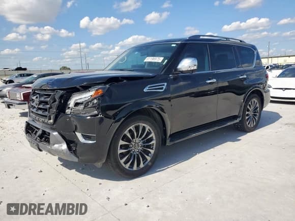 ✅ 2023 Nissan Armada Platinum • VIN: JN8AY2DA3P9404576 • Lot: 61196975. Listed on Copart with 37,503 mi. Free auction sales archive from the USA and detailed vehicle history report at DreamBid. Image 1.