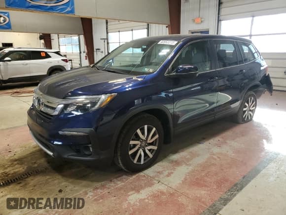 ✅ 2021 Honda Pilot EX-L • VIN: 5FNYF6H55MB011409 • Лот: 92853315. Опубликован ранее на Copart с пробегом 8 763 миль. Бесплатный доступ к архиву аукционных продаж из США и подробный отчёт об истории автомобиля на DreamBid. Изображение 1.
