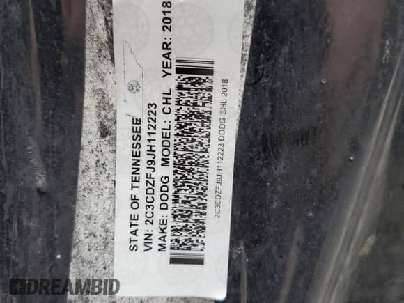 2018 Dodge Challenger T/A 392 with VIN 2C3CDZFJ9JH112223, listed as a Copart auction lot 48819655 with Not provided miles and Non repairable. Bid and sale history available at DreamBid. Image 12.