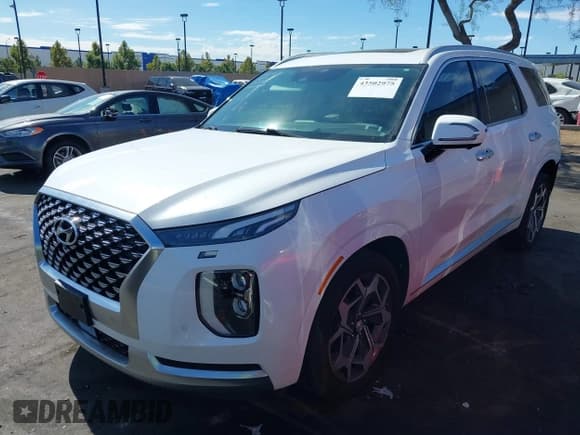 ✅ 2021 Hyundai Palisade Calligraphy • VIN: KM8R7DHE4MU181883 • Lot: 43502975. Wystawiony na IAAI z przebiegiem 82 712 mil. Bezpłatny archiwum sprzedaży aukcyjnych z USA i szczegółowy raport historii pojazdu na DreamBid. Zdjęcie 2.