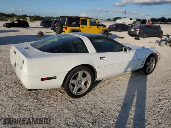 1993 Chevrolet Corvette z VIN 1G1YY23P8P5112521, wystawiony jako Copart lot #85591474 z przebiegiem 176 246 mil mil oraz Szkoda całkowita • Salvage title. Historia ofert i sprzedaży dostępna na DreamBid. Obrazek 3.
