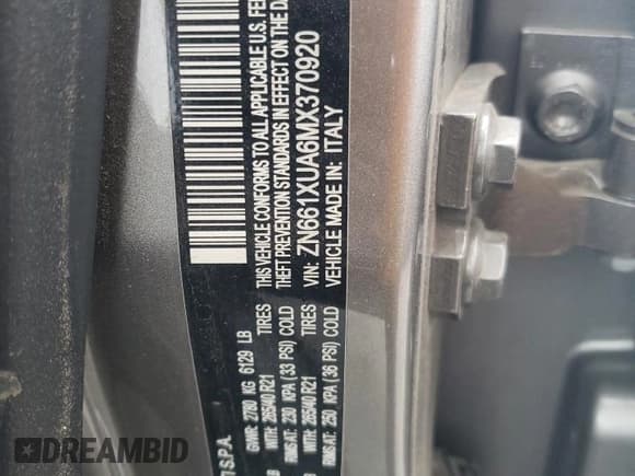 ✅ 2021 Maserati Levante • VIN: ZN661XUA6MX370920 • Lot: 47146083. Wystawiony na Copart z przebiegiem 18 891 mil. Bezpłatny archiwum sprzedaży aukcyjnych z USA i szczegółowy raport historii pojazdu na DreamBid. Zdjęcie 12.