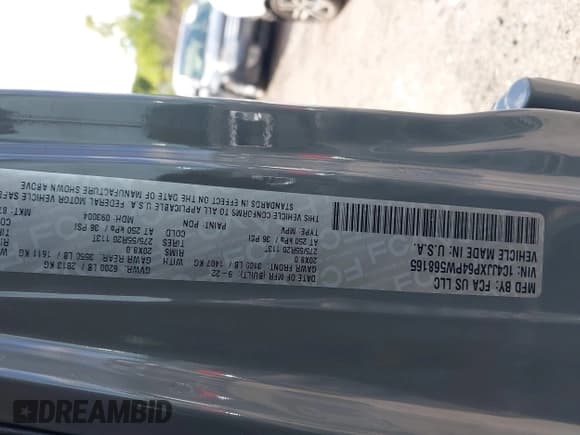 ✅ 2023 Jeep Wrangler Sahara • VIN: 1C4JJXP64PW568165 • Lot: 42740617. Listed on IAAI with 86,559 mi. Free auction sales archive from the USA and detailed vehicle history report at DreamBid. Image 9.