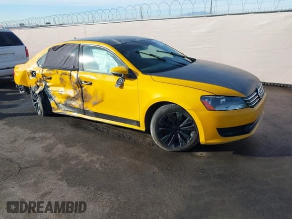 ✅ 2012 Volkswagen Passat S • VIN: 1VWAP7A31CC054571 • Lot: 41238356. Listed on IAAI with 229,833 mi. Free auction sales archive from the USA and detailed vehicle history report at DreamBid. Image 1.