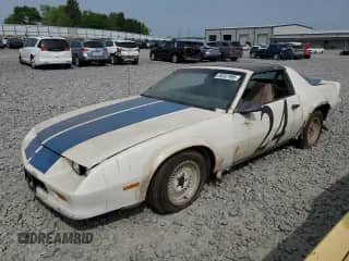 1987 Chevrolet Camaro with VIN 1G1FP21H6HL111063, listed as a Copart auction lot 59387995 with 63,289 mi miles and Clean title. Bid and sale history available at DreamBid. Image 1.