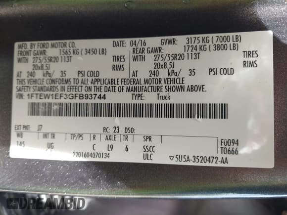 ✅ 2016 Ford F-150 XLT • VIN: 1FTEW1EF3GFB93744 • Лот: 42529885. Опубликован ранее на IAAI с пробегом 208 508 миль. Бесплатный доступ к архиву аукционных продаж из США и подробный отчёт об истории автомобиля на DreamBid. Изображение 9.