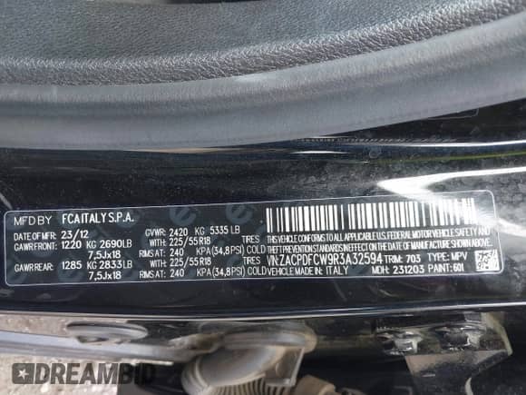 2024 Dodge Hornet R/T z VIN ZACPDFCW9R3A32594, wystawiony jako IAAI lot #42312913 z przebiegiem 22 544 mil mil oraz . Historia ofert i sprzedaży dostępna na DreamBid. Obrazek 9.