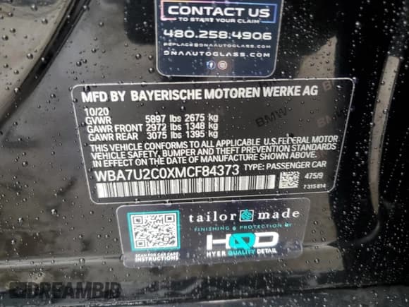 ✅ 2021 BMW 7 Series 750i xDrive • VIN: WBA7U2C0XMCF84373 • Lot: 61243595. Listed on Copart with Not provided. Free auction sales archive from the USA and detailed vehicle history report at DreamBid. Image 12.