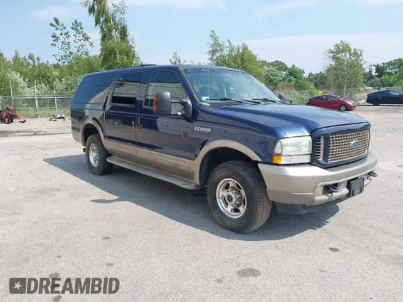 ✅ 2004 Ford Excursion Eddie Bauer • VIN: 1FMSU45P04EC47808 • Лот: 42485767. Опубликован ранее на IAAI с пробегом 109 155 миль. Бесплатный доступ к архиву аукционных продаж из США и подробный отчёт об истории автомобиля на DreamBid. Изображение 1.