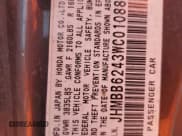 ✅ 1998 Honda Prelude • VIN: JHMBB6243WC010887 • Lot: 91040305. Wystawiony na Copart z przebiegiem 242 967 mil. Bezpłatny archiwum sprzedaży aukcyjnych z USA i szczegółowy raport historii pojazdu na DreamBid. Zdjęcie 12.