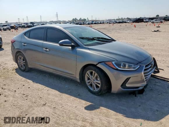 2018 Hyundai Elantra Value Edition with VIN KMHD84LFXJU547820, listed as a Copart auction lot 70680385 with 20,689 mi miles and Salvage title. Bid and sale history available at DreamBid. Image 4.