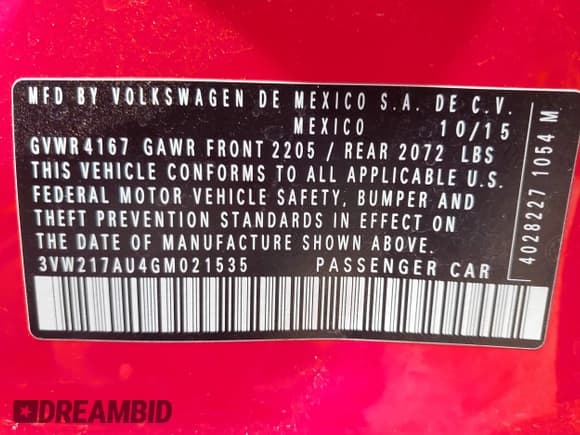 ✅ 2016 Volkswagen Golf TSI SE • VIN: 3VW217AU4GM021535 • Lot: 42871809. Wystawiony na IAAI z przebiegiem 81 466 mil. Bezpłatny archiwum sprzedaży aukcyjnych z USA i szczegółowy raport historii pojazdu na DreamBid. Zdjęcie 9.