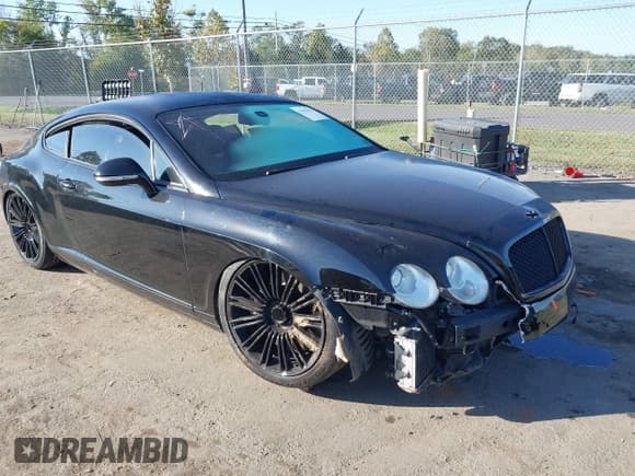 ✅ 2010 Bentley Continental GT • VIN: SCBCP7ZAXAC066426 • Lot: 43333931. Listed on IAAI with 69,839 mi. Free auction sales archive from the USA and detailed vehicle history report at DreamBid. Image 1.
