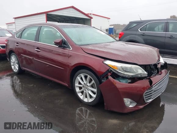 ✅ 2014 Toyota Avalon XLE Premium • VIN: 4T1BK1EB6EU099437 • Lot: 43540906. Listed on IAAI with 138,337 mi. Free auction sales archive from the USA and detailed vehicle history report at DreamBid. Image 1.