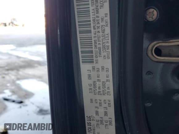 ✅ 2018 Ram 1500 Express • VIN: 1C6RR7KT3JS148279 • Lot: 92627515. Listed on Copart with 129,698 mi. Free auction sales archive from the USA and detailed vehicle history report at DreamBid. Image 13.