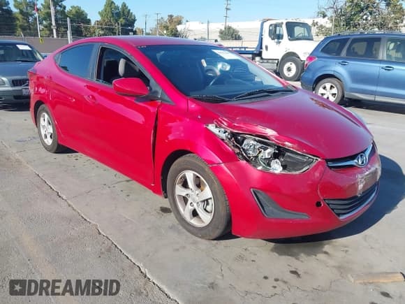 ✅ 2015 Hyundai Elantra Limited • VIN: KMHDH4AE9FU250751 • Lot: 43517438. Listed on IAAI with 80,159 mi. Free auction sales archive from the USA and detailed vehicle history report at DreamBid. Image 1.