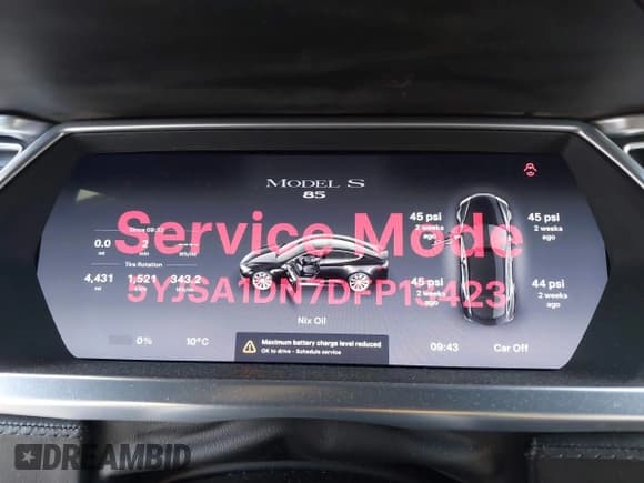 ✅ 2013 Tesla Model S • VIN: 5YJSA1DN7DFP13423 • Lot: 43874538. Wystawiony na IAAI z przebiegiem 105 309 mil. Bezpłatny archiwum sprzedaży aukcyjnych z USA i szczegółowy raport historii pojazdu na DreamBid. Zdjęcie 7.