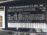 ✅ 2019 Mercedes-Benz C 43 AMG • VIN: 55SWF6EB5KU297002 • Lot: 42274373. Wystawiony na IAAI z przebiegiem 96 241 mil. Bezpłatny archiwum sprzedaży aukcyjnych z USA i szczegółowy raport historii pojazdu na DreamBid. Zdjęcie 9.