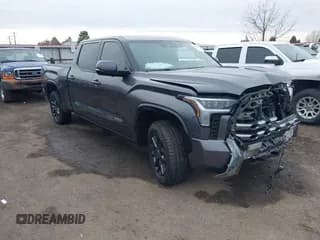 ✅ 2024 Toyota Tundra Platinum • VIN: 5TFNA5EC1RX021656 • Lot: 43700292. Listed on IAAI with 94,430 mi. Free auction sales archive from the USA and detailed vehicle history report at DreamBid. Image 1.