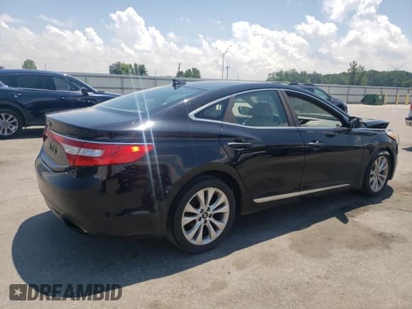 ✅ 2014 Hyundai Azera • VIN: KMHFG4JG4EA385813 • Lot: 54868975. Listed on Copart with 177,059 mi. Free auction sales archive from the USA and detailed vehicle history report at DreamBid. Image 3.