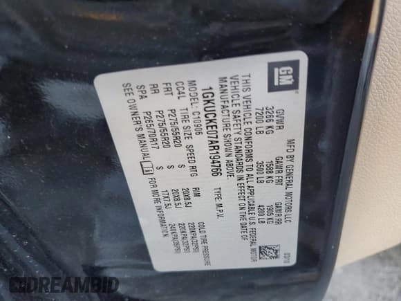✅ 2010 GMC Yukon XL SLT • VIN: 1GKUCKE07AR194766 • Lot: 47039155. Wystawiony na Copart z przebiegiem 184 915 mil. Bezpłatny archiwum sprzedaży aukcyjnych z USA i szczegółowy raport historii pojazdu na DreamBid. Zdjęcie 13.