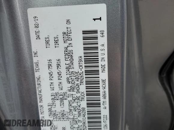 ✅ 2019 Toyota Tacoma SR5 • VIN: 5TFRX5GN9KX146280 • Лот: 86521775. Опубликован ранее на Copart с пробегом 92 273 миль. Бесплатный доступ к архиву аукционных продаж из США и подробный отчёт об истории автомобиля на DreamBid. Изображение 12.