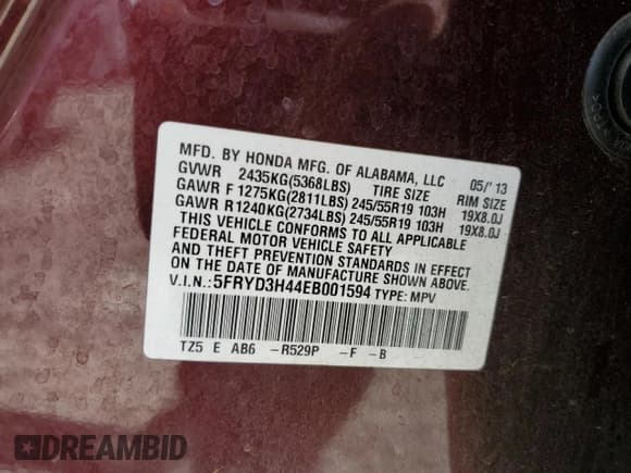 ✅ 2014 Acura MDX Technology • VIN: 5FRYD3H44EB001594 • Lot: 82285665. Wystawiony na Copart z przebiegiem 121 284 mil. Bezpłatny archiwum sprzedaży aukcyjnych z USA i szczegółowy raport historii pojazdu na DreamBid. Zdjęcie 14.