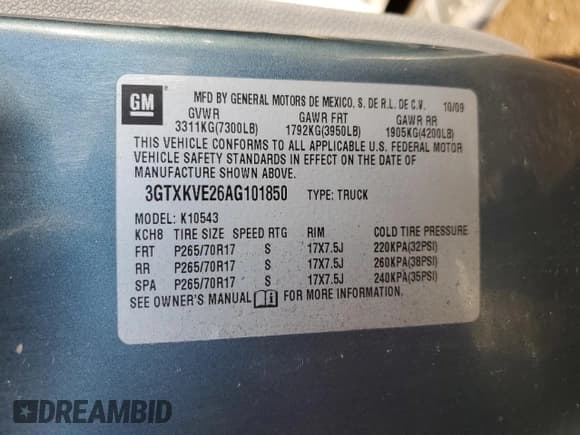 ✅ 2010 GMC Sierra 1500 • VIN: 3GTXKVE26AG101850 • Lot: 82770984. Wystawiony na Copart z przebiegiem 175 714 mil. Bezpłatny archiwum sprzedaży aukcyjnych z USA i szczegółowy raport historii pojazdu na DreamBid. Zdjęcie 13.