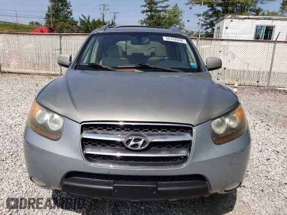 2007 Hyundai Santa Fe SE with VIN 5NMSH13E37H008733, listed as a Copart auction lot 68768044 with 158,137 mi miles and Clean title. Bid and sale history available at DreamBid. Image 5.