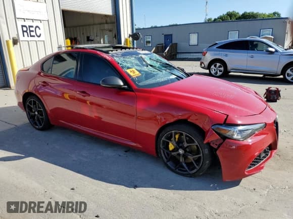 ✅ 2019 Alfa Romeo Giulia • VIN: ZARFANAN2K7613011 • Lot: 65453465. Listed on Copart with Not provided. Free auction sales archive from the USA and detailed vehicle history report at DreamBid. Image 4.