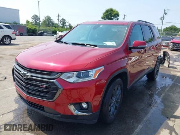 ✅ 2020 Chevrolet Traverse RS • VIN: 1GNERJKW7LJ170140 • Lot: 42394983. Listed on IAAI with 56,478 mi. Free auction sales archive from the USA and detailed vehicle history report at DreamBid. Image 17.