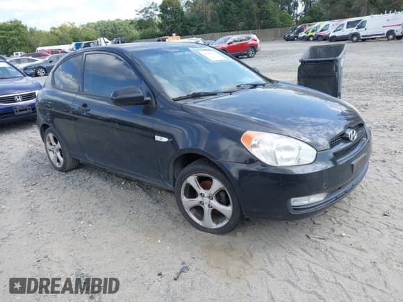 ✅ 2010 Hyundai Accent SE • VIN: KMHCN3AC8AU184845 • Lot: 43109343. Listed on IAAI with 197,504 mi. Free auction sales archive from the USA and detailed vehicle history report at DreamBid. Image 1.