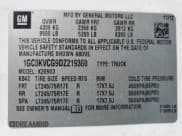 ✅ 2013 Chevrolet Silverado 2500HD Work Truck • VIN: 1GC0KVCG9DZ219380 • Lot: 46259945. Listed on Copart with 181,803 mi. Free auction sales archive from the USA and detailed vehicle history report at DreamBid. Image 12.