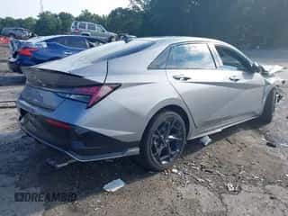 2025 Hyundai Elantra N Line with VIN KMHLR4DF6SU945051, listed as a IAAI auction lot 43048171 with Not provided miles and . Bid and sale history available at DreamBid. Image 4.