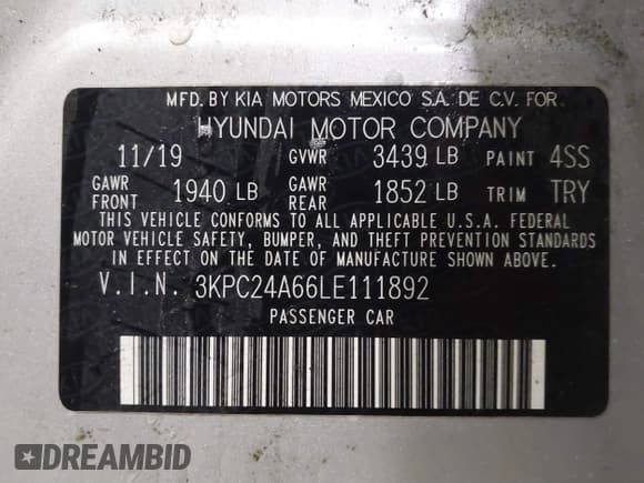 ✅ 2020 Hyundai Accent SE • VIN: 3KPC24A66LE111892 • Лот: 41784084. Опубликован ранее на IAAI с пробегом 143 184 миль. Бесплатный доступ к архиву аукционных продаж из США и подробный отчёт об истории автомобиля на DreamBid. Изображение 9.