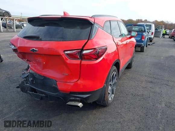 ✅ 2020 Chevrolet Blazer RS • VIN: 3GNKBERS0LS632473 • Lot: 43620262. Listed on IAAI with 81,340 mi. Free auction sales archive from the USA and detailed vehicle history report at DreamBid. Image 4.