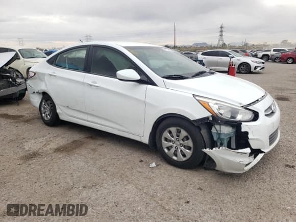 ✅ 2016 Hyundai Accent SE • VIN: KMHCT4AE6GU160887 • Lot: 81261943. Listed on Copart with Not provided. Free auction sales archive from the USA and detailed vehicle history report at DreamBid. Image 4.